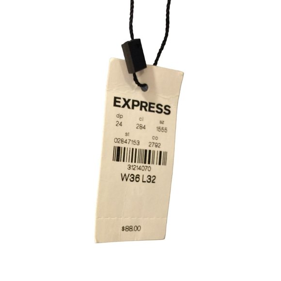 EXPRESS Men's 36x32 Slim Hyper Stretch Dusty Cornflower Jeans - Picture 3 of 5